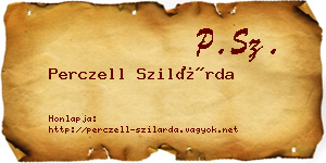 Perczell Szilárda névjegykártya